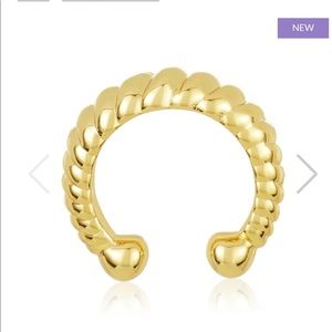 Ear cuff 18k plated gold. New in box!